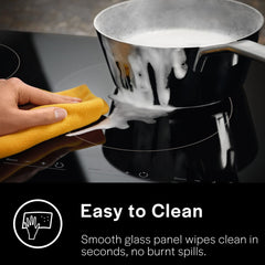 Induction Cooktop, Built-In, 5 Elements, Touch Control, 36 Inch, Black