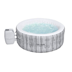 Inflatable Hot Tub, Fiji, 4-Person with Spa Seats in Gray