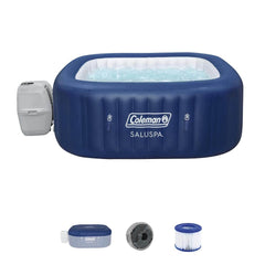 Inflatable Hot Tub, Hawaii, 6-Person with 140 Jets and Spa Seats in Blue