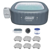 Inflatable Hot Tub, Hawaii, 6-Person with 140 Jets in Gray
