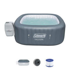 Inflatable Hot Tub, Hawaii, 6-Person with 140 Jets in Gray