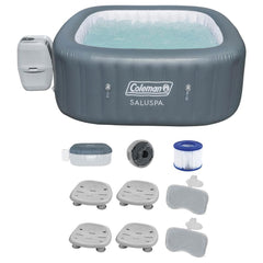 Inflatable Hot Tub, Hawaii, 6-Person with 140 Jets in Gray