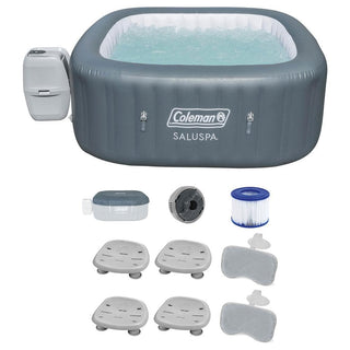 Inflatable Hot Tub, Hawaii, 6-Person with 140 Jets in Gray