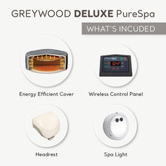 Inflatable Hot Tub, PureSpa Plus, 4-Person with 140 Jets in Gray
