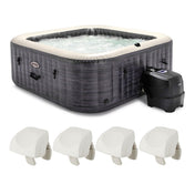 Inflatable Hot Tub, PureSpa Plus, 6-Person with 170 Jets in Gray