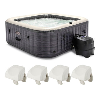 Inflatable Hot Tub, PureSpa Plus, 6-Person with 170 Jets in Gray