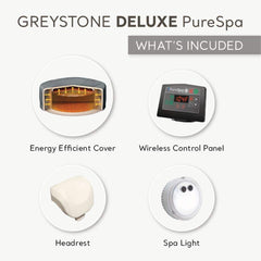 Inflatable Hot Tub, PureSpa Plus, 6-Person with 140 Jets in Gray