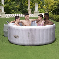 Inflatable Hot Tub, SaluSpa Cancun, Round with 120 Jets in Gray