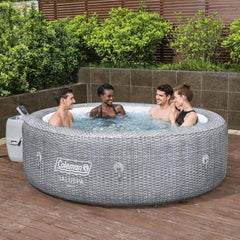 Inflatable Hot Tub, Sicily, AirJet with Seats and Pillows in Gray