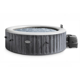 Inflatable Hot Tub with Cover, 6-Person, 170 Jets in Gray