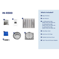 Insert Range Hood, Convertible, 34 Inch, Stainless Steel