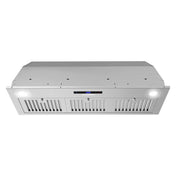 Insert Range Hood, Lumin, 36 in., Ducted, Touch Controls, Stainless Steel