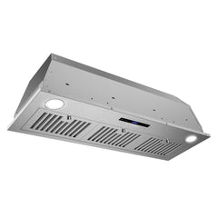 Insert Range Hood, Lumin, 36 in., Ducted, Touch Controls, Stainless Steel