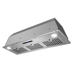 Insert Range Hood, Lumin, 36 in., Ducted, Touch Controls, Stainless Steel
