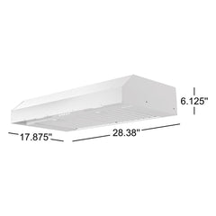Insert Range Hood, Monsoon Mini II, 30 in., 600 CFM, LED Lights, Stainless Steel