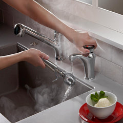 Instant Hot Water Dispenser, Invite, Touch, Low Arc, Chrome