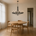 Scale | the chandelier beside an open doorway for true size reference