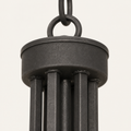 Finish | close view of the matte aged-zinc metal surface