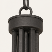 Finish | close view of the matte aged-zinc metal surface
