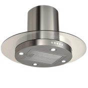 Island Range Hood, 36-inch with 550 True-CFM in Stainless Steel