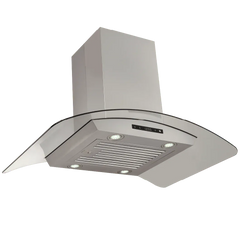 Island Range Hood, 36 Inches Wide in Stainless Steel