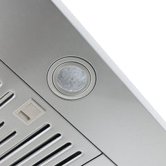 Island Range Hood, 36 Inches Wide with 550 CFM in Stainless Steel