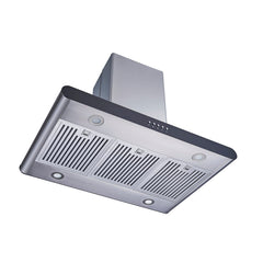 Island Range Hood, Convertible, 36 in., Stainless Steel