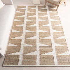 Jute Area Rug, 7'6" x 9'6" Rectangle in Beige