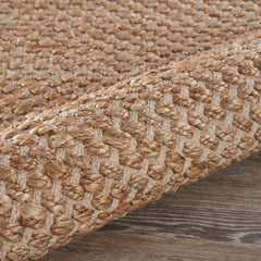 Jute Area Rug, 7'9" x 9'9" in Tan and Beige