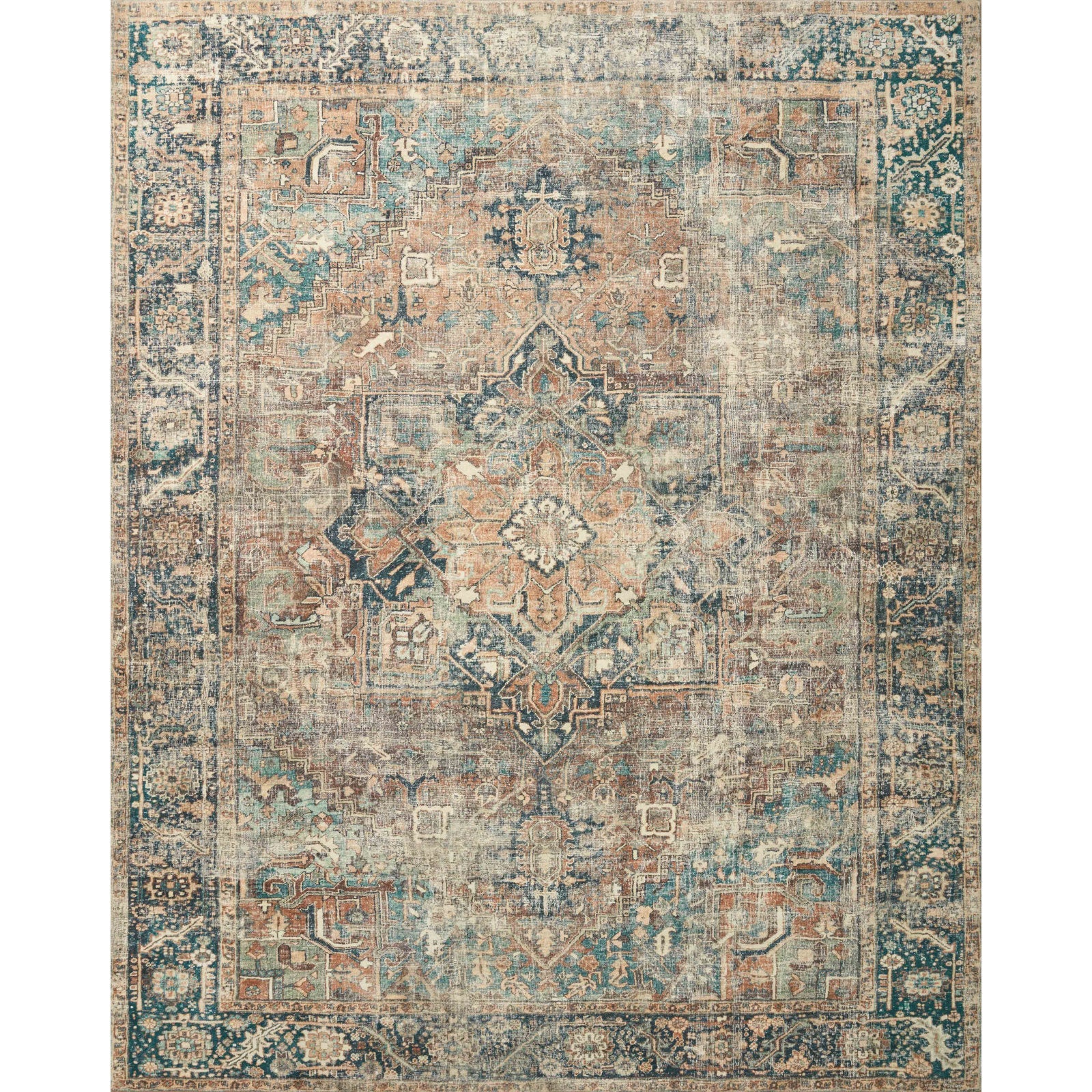 Full rug | the whole rug flat, four edges shown