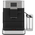 Front | KitchenAid fully automatic espresso machine in cast iron black on white backdrop