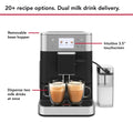 Specs | KitchenAid fully automatic espresso machine product specifications and features infographic