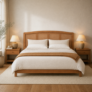 Grevane Kilchoan Arched Rattan Headboard