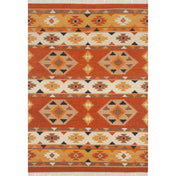 Kilim Area Rug, 8' x 10', Hand-Woven Wool in Flat Weave