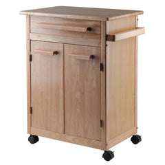 Kitchen Cart, Solid Beechwood with Natural Finish