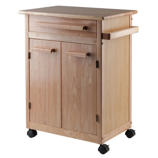 Kitchen Cart, Solid Beechwood with Natural Finish