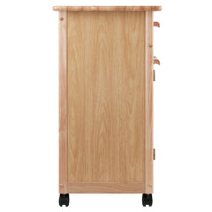 Kitchen Cart, Solid Beechwood with Natural Finish