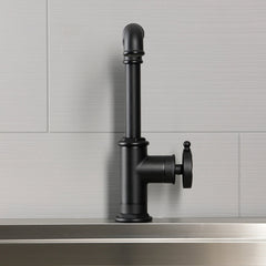 Kitchen Faucet, Belknap, Single-Handle 1-Hole in Matte Black