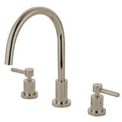 Kitchen Faucet, Concord, Double-Handle 3-Hole in Polished Nickel