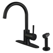 Kitchen Faucet, Concord, Single-Handle 2-Hole in Matte Black