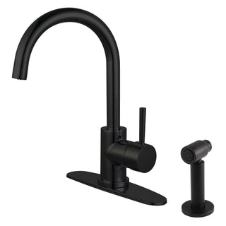 Kitchen Faucet, Concord, Single-Handle 2-Hole in Matte Black