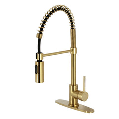 Kitchen Faucet, Concord, Single-Handle Pre-Rinse in Brushed Brass