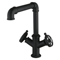 Kitchen Faucet, Fuller, Two-Handle 1-Hole in Matte Black
