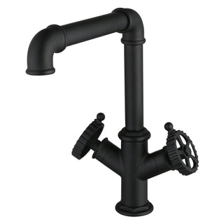 Kitchen Faucet, Fuller, Two-Handle 1-Hole in Matte Black