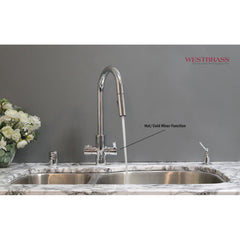 Kitchen Faucet, HotMaster, 4-In-1, Pull Down, Single Handle, Polished Chrome