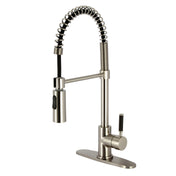 Kitchen Faucet, Kaiser, Single Handle Pre-Rinse in Brushed Nickel