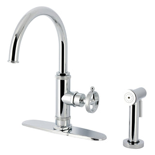 Kitchen Faucet, Levante, Single-Handle with Side Spray in Polished Chrome