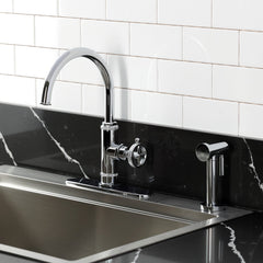 Kitchen Faucet, Levante, Single-Handle with Side Spray in Polished Chrome