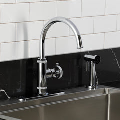 Kitchen Faucet, Levante, Single-Handle with Side Spray in Polished Chrome