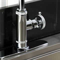 Kitchen Faucet, Levante, Single-Handle with Side Spray in Polished Chrome